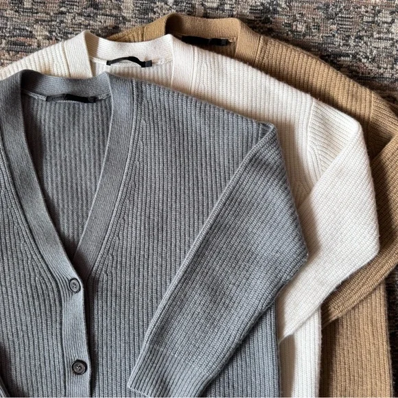 TRADE ONLY DO NOT BUY - Jenni Kayne Cashmere Cocoon Cardigan in Camel XXS - Picture 7 of 7